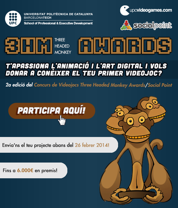 Concurs de Videojocs Three Headed Monkey Awards.SocialPoint