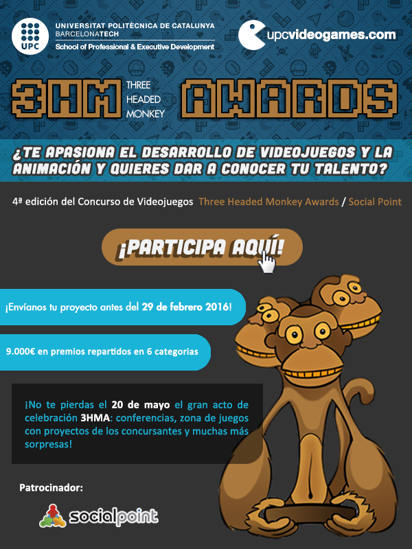 Concurso de Videojuegos Three Headed Monkey Awards.SocialPoint